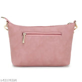 DHANYA-WHITE PINK-SLING PU handbag, free size, 3 compartments. WOMEN MARKS accessory for outfits #WOMENMARKS